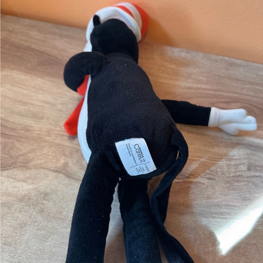 KOHL'S CARES FOR KIDS DR. SEUSS CAT IN THE HAT PLUSH 22" STUFFED BLACK WHITE RED - Picture 4 of 5